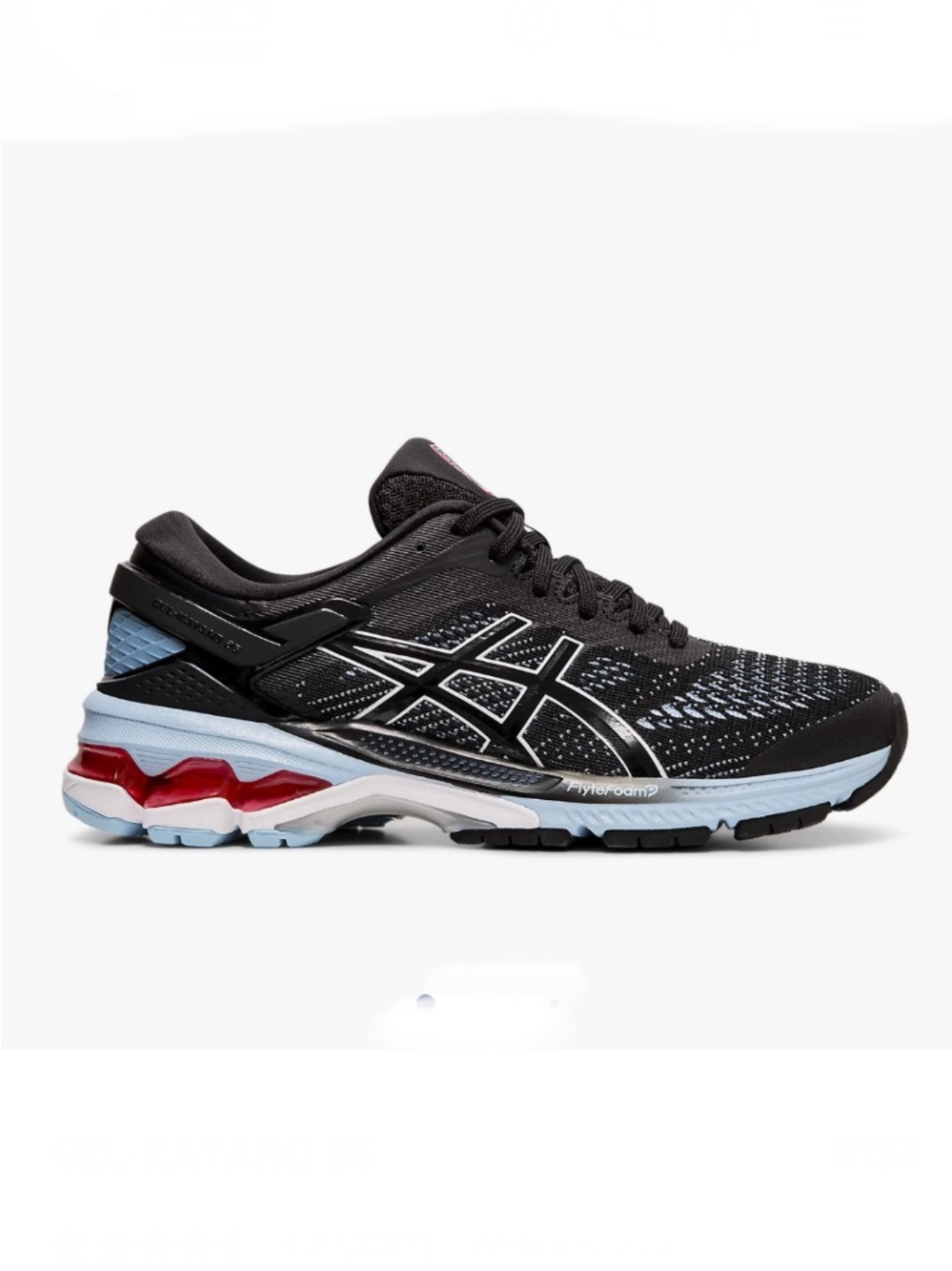 ASICS Gel-Kayano 26 Black Heritage Blue - 7.5 EUC